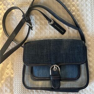 Michael Kors Dark Blue Denim Crossbody Bag